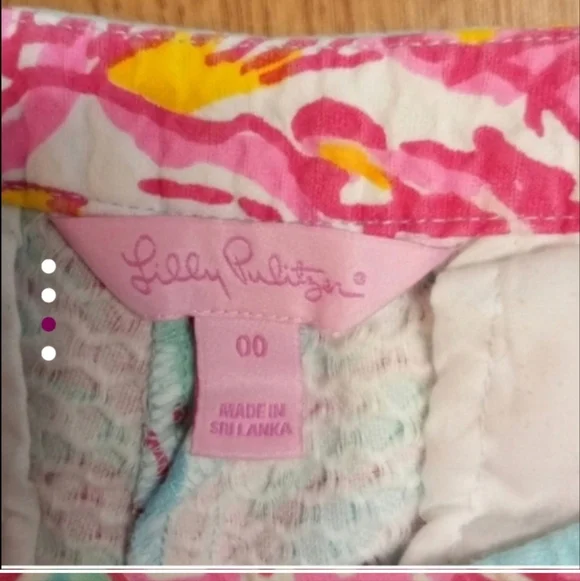 Lilly Pulitzer 00 shorts floral preppy Coastal Girlie - Picture 3 of 4